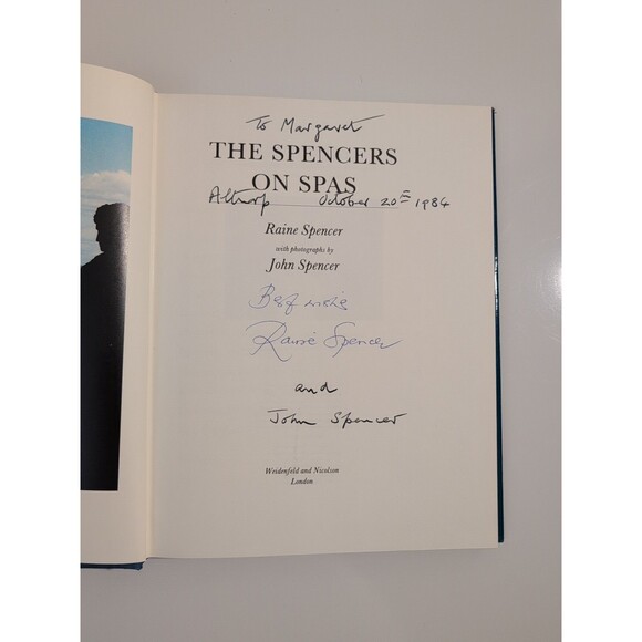 The Spencers on Spas - Raine & John Spencer - 1983 Signed HC - UK Edition - Picture 7 of 11